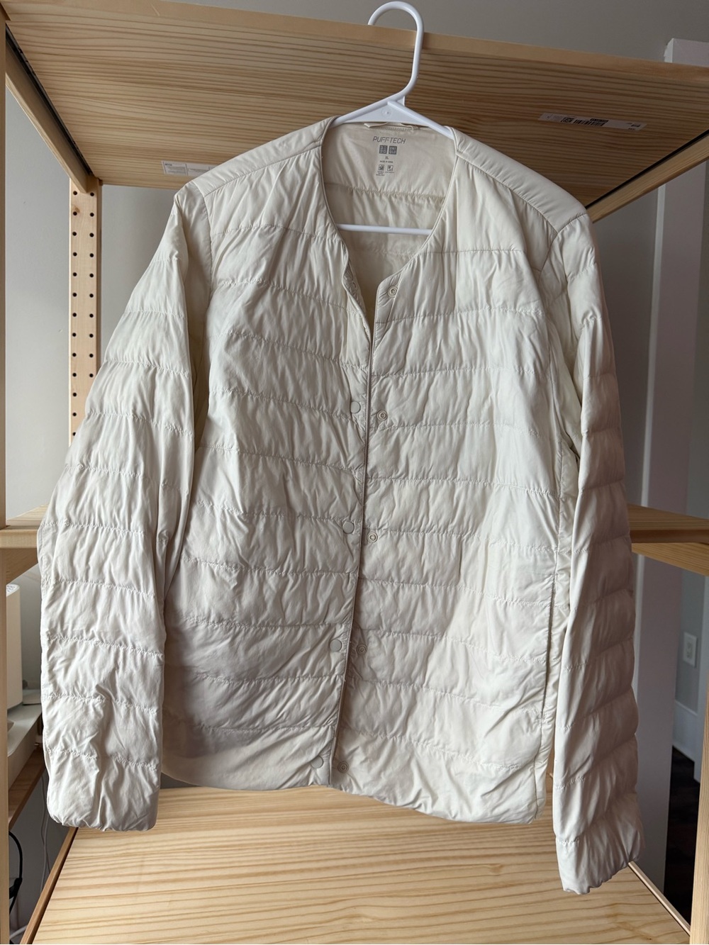 Uniqlo Women’s Lightweight Quilted Jacket in Off-White
